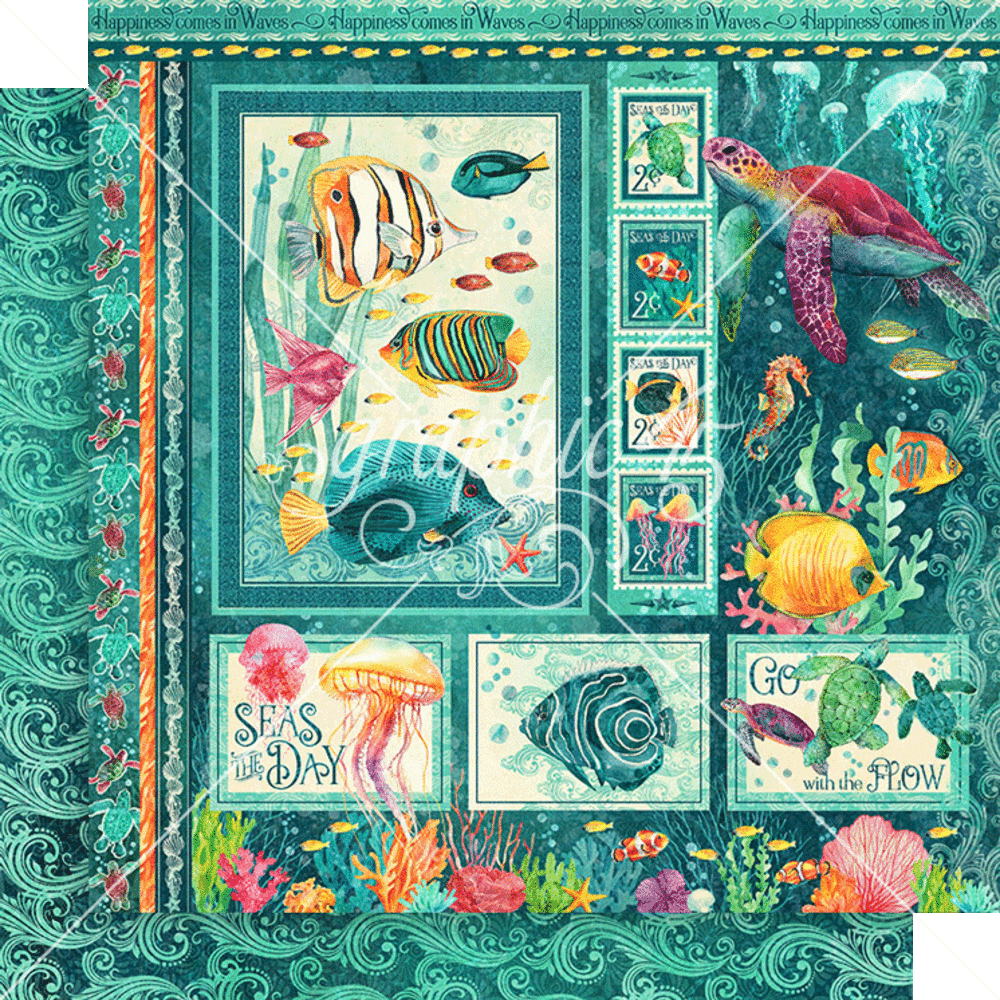 Graphic 45 Seas the Day 8x8 Inch Collection Pack (4503021)