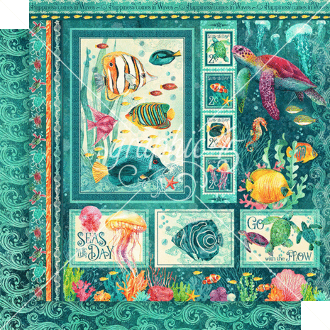 Graphic 45 Seas the Day 8x8 Inch Collection Pack (4503021)