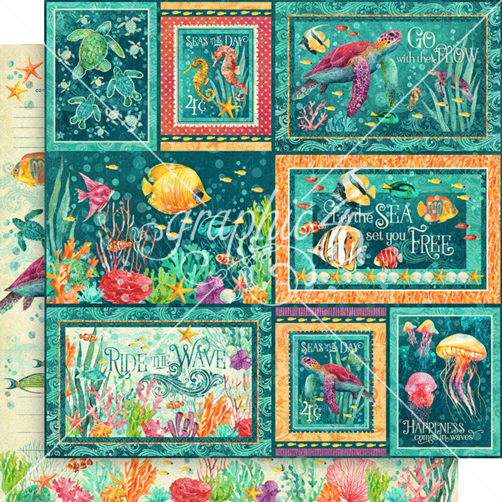 Graphic 45 Seas the Day 8x8 Inch Collection Pack (4503021)