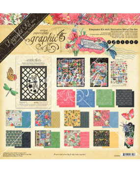 Graphic 45 Flutter Keepsake Kit with Exclusive Metal Die-Set (4503034) Graphic 45 Flutter Keepsake Kit with Exclusive Metal Die-Set (4503034)