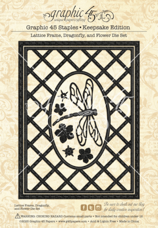 Graphic 45 Flutter Keepsake Kit with Exclusive Metal Die-Set (4503034) Graphic 45 Flutter Keepsake Kit with Exclusive Metal Die-Set (4503034)