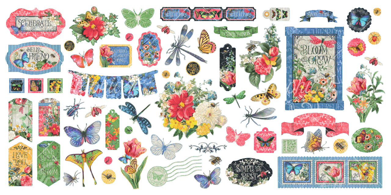 Graphic 45 Flutter Keepsake Kit with Exclusive Metal Die-Set (4503034) Graphic 45 Flutter Keepsake Kit with Exclusive Metal Die-Set (4503034)