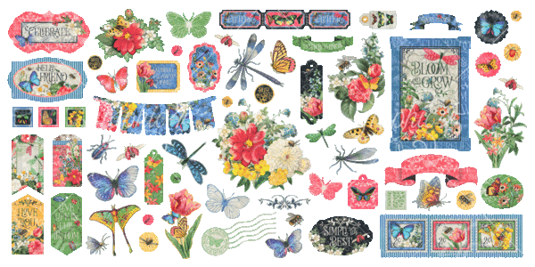 Graphic 45 Flutter Keepsake Kit with Exclusive Metal Die-Set (4503034) Graphic 45 Flutter Keepsake Kit with Exclusive Metal Die-Set (4503034)