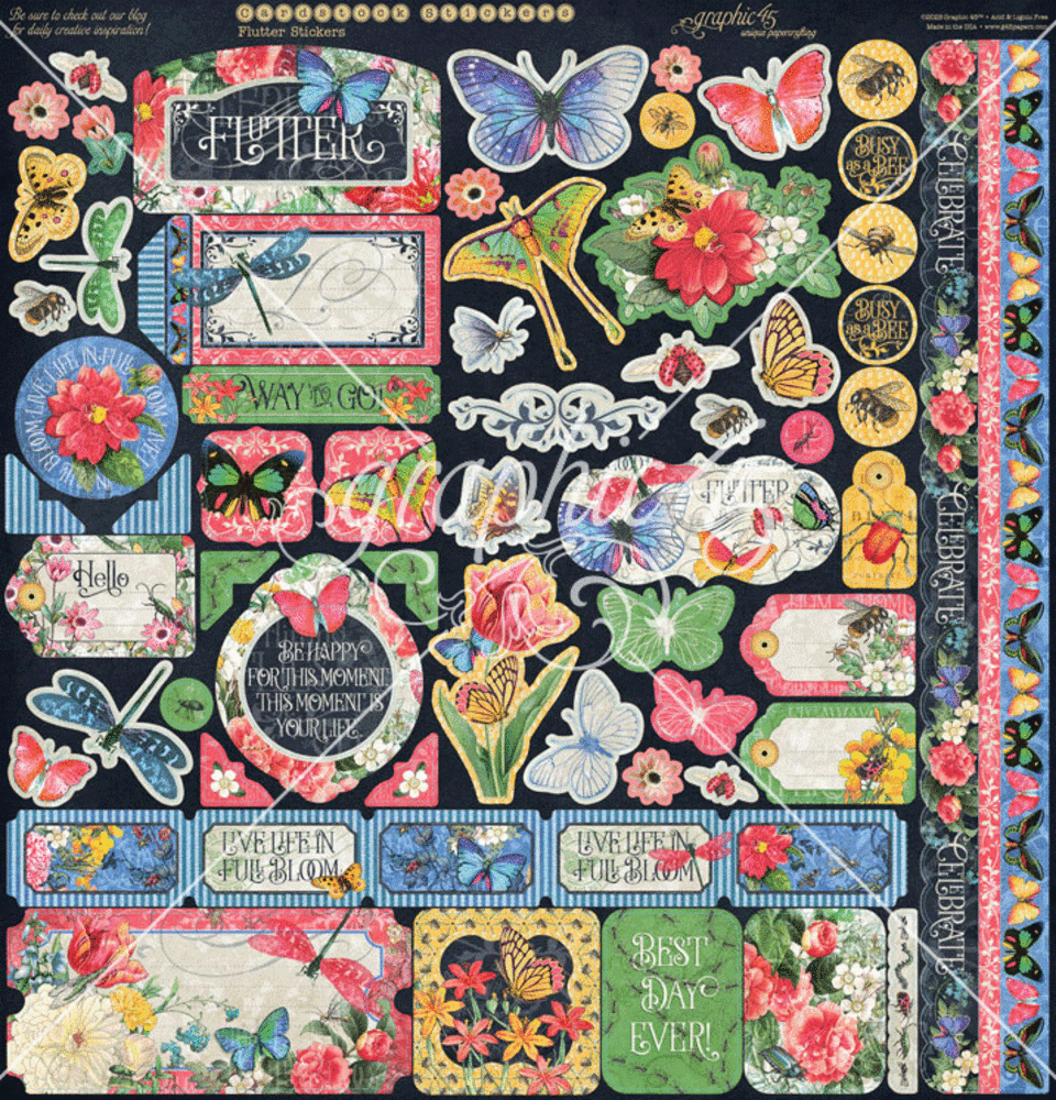 Graphic 45 Flutter Keepsake Kit with Exclusive Metal Die-Set (4503034) Graphic 45 Flutter Keepsake Kit with Exclusive Metal Die-Set (4503034)