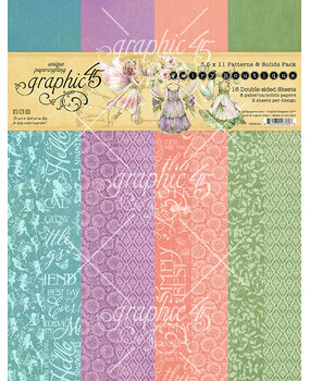 Graphic 45 Fairy Boutique 8,5x11 Inch Patterns & Solids Pack (4503045)