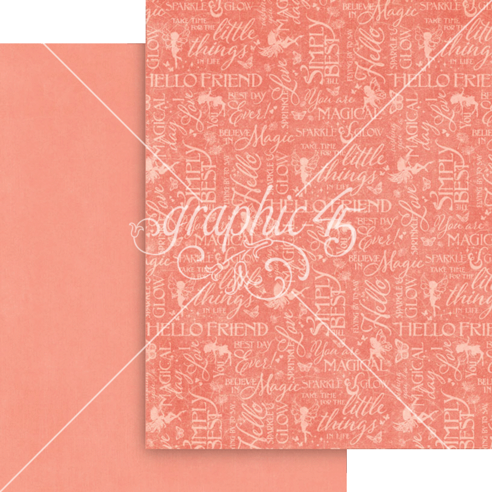 Graphic 45 Fairy Boutique 8,5x11 Inch Patterns & Solids Pack (4503045)