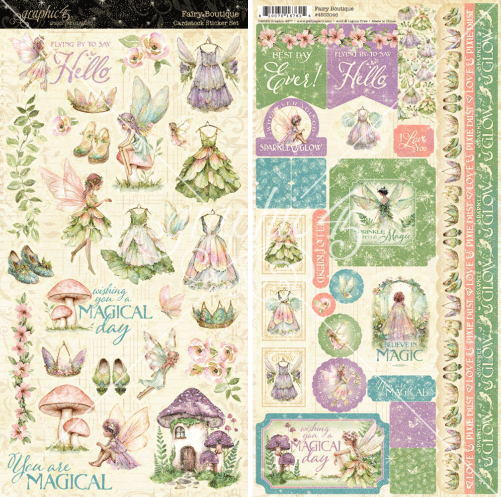 Graphic 45 Fairy Boutique Sticker Set (4503046)