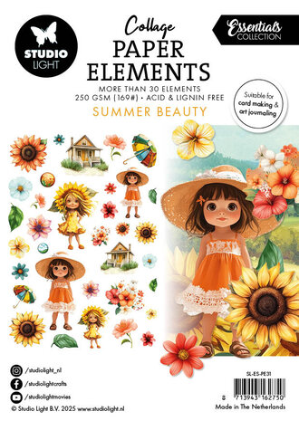 Studio Light Summer Beauty Collage Paper Elements (SL-ES-PE31) Studio Light Summer Beauty Collage Paper Elements (SL-ES-PE31)