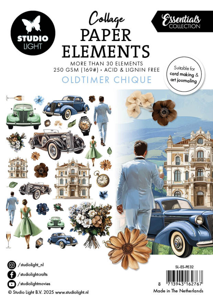 Studio Light Oldtimer Chique Collage Paper Elements (SL-ES-PE32) Studio Light Oldtimer Chique Collage Paper Elements (SL-ES-PE32)