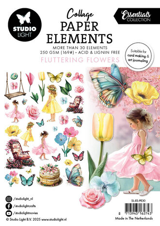 Studio Light Fluttering Flowers Collage Paper Elements (SL-ES-PE30) Studio Light Fluttering Flowers Collage Paper Elements (SL-ES-PE30)