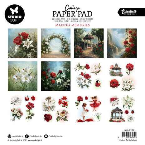 Studio Light Making Memories 8x8 Inch Collage Paper Pad (SL-ES-CPP378) Studio Light Making Memories 8x8 Inch Collage Paper Pad (SL-ES-CPP378)