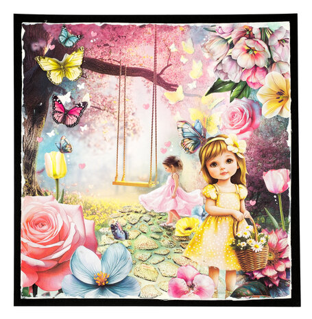 Studio Light Fluttering Flowers 8x8 Inch Collage Paper Pad (SL-ES-CPP375) Studio Light Fluttering Flowers 8x8 Inch Collage Paper Pad (SL-ES-CPP375)