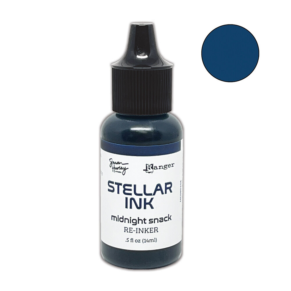 Ranger Simon Hurley create. Stellar Midnight Snack Re-Inker 0.5 fl oz (HUI90106) Ranger Simon Hurley create. Stellar Midnight Snack Re-Inker 0.5 fl oz (HUI90106)