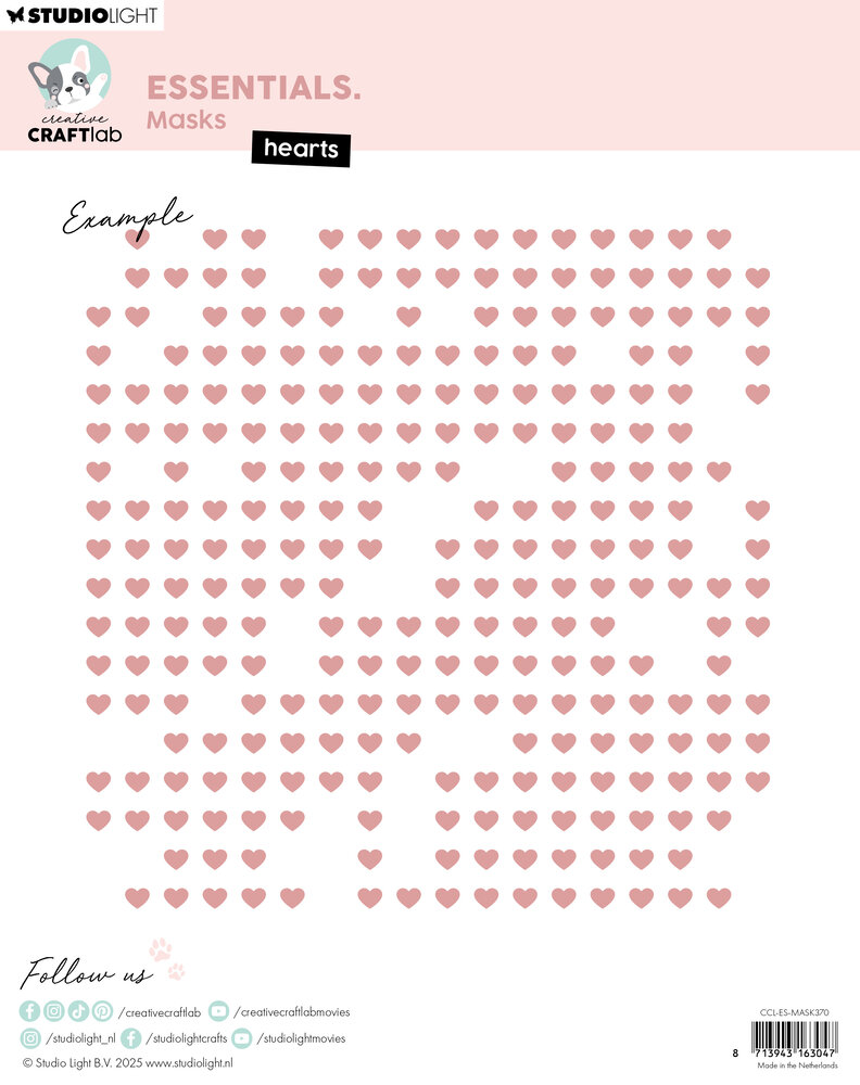 Creative Craftlab Hearts Essentials Masks (CCL-ES-MASK370) Creative Craftlab Hearts Essentials Masks (CCL-ES-MASK370)