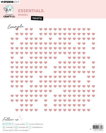 Creative Craftlab Hearts Essentials Masks (CCL-ES-MASK370) Creative Craftlab Hearts Essentials Masks (CCL-ES-MASK370)
