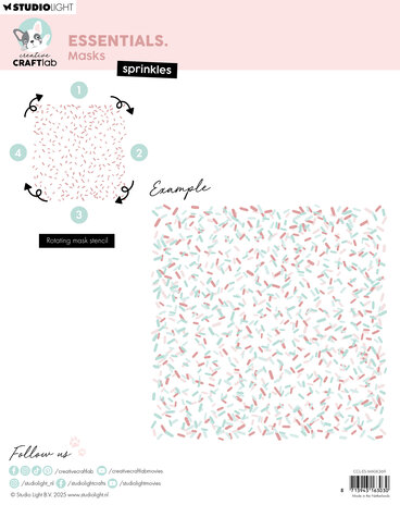 Creative Craftlab Sprinkles Essentials Masks (CCL-ES-MASK369)