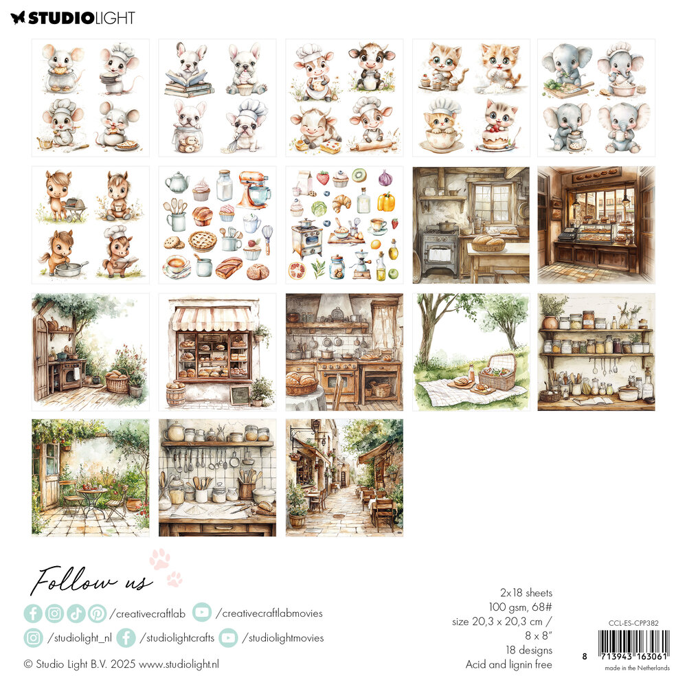 Creative Craftlab Sweet as Pie Essentials Collage Paper Pad (CCL-ES-CPP382)