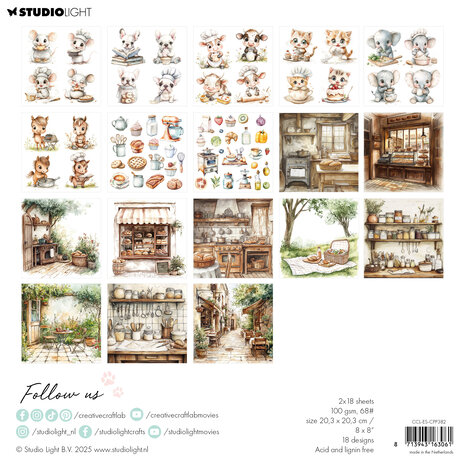 Creative Craftlab Sweet as Pie Essentials Collage Paper Pad (CCL-ES-CPP382)