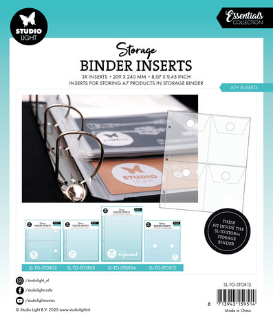 Studio Light Storage A7 Binder Inserts (3pcs) (SL-TO-STOR12) (BASIC) Studio Light Storage A7 Binder Inserts (3pcs) (SL-TO-STOR12) (BASIC)
