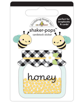 Doodlebug Design Bee Happy Honey Bees Shaker-Pops (8832) Doodlebug Design Bee Happy Honey Bees Shaker-Pops (8832)