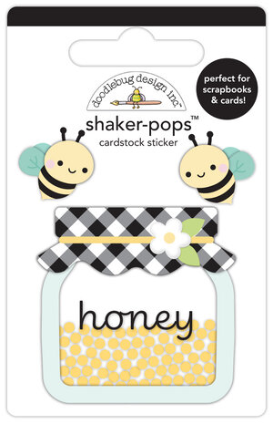 Doodlebug Design Bee Happy Honey Bees Shaker-Pops (8832) Doodlebug Design Bee Happy Honey Bees Shaker-Pops (8832)