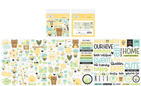 Doodlebug Design Bee Happy Die-Cuts All The Things (8842) Doodlebug Design Bee Happy Die-Cuts All The Things (8842)