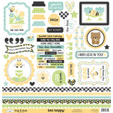 Doodlebug Design Bee Happy This & That Stickers (8845)