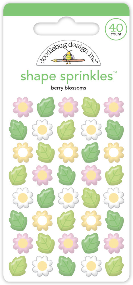Doodlebug Design Berry Sweet Blossoms Shape Sprinkles (8860) Doodlebug Design Berry Sweet Blossoms Shape Sprinkles (8860)