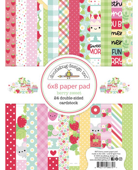 Doodlebug Design Berry Sweet 6x8 Inch Paper Pad (8875) Doodlebug Design Berry Sweet 6x8 Inch Paper Pad (8875)