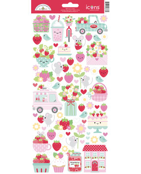 Doodlebug Design Berry Sweet Icons Stickers (8876) Doodlebug Design Berry Sweet Icons Stickers (8876)
