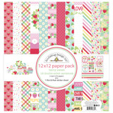 Doodlebug Design Berry Sweet 12x12 Inch Paper Pack (8885)
