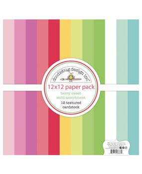 Doodlebug Design Berry Sweet 12x12 Inch Textured Cardstock Assortment Pack (8887) Doodlebug Design Berry Sweet 12x12 Inch Textured Cardstock Assortment Pack (8887)