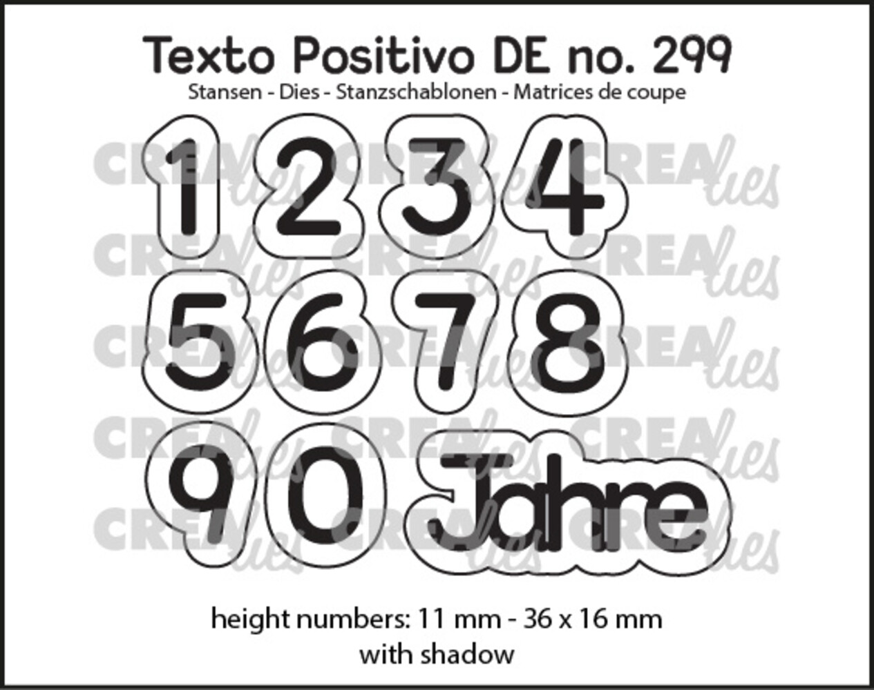 Crealies Texto Positivo Dies German 1,2,3 Jahre (POSDE299) Crealies Texto Positivo Dies German 1,2,3 Jahre (POSDE299)