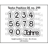 Crealies Texto Positivo Dies German 1,2,3 Jahre (POSDE299)