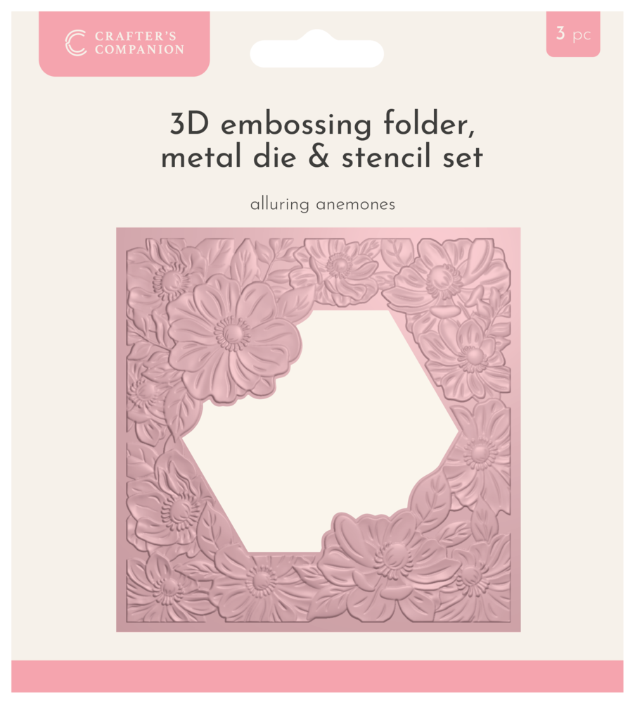Crafter's Companion 3D Emboss Macro Aperture Folders Alluring Anemones (CC-3DEF5.5-MD-STEN-ALAN) Crafter's Companion 3D Emboss Macro Aperture Folders Alluring Anemones (CC-3DEF5.5-MD-STEN-ALAN)