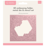Crafter's Companion 3D Emboss Macro Aperture Folders Alluring Anemones (CC-3DEF5.5-MD-STEN-ALAN)