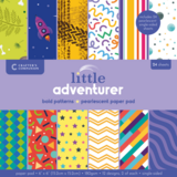 Crafter's Companion Little Adventurer 6x6 Inch Paper Pad Bold Patterns (CC-PAD6-BOPA)