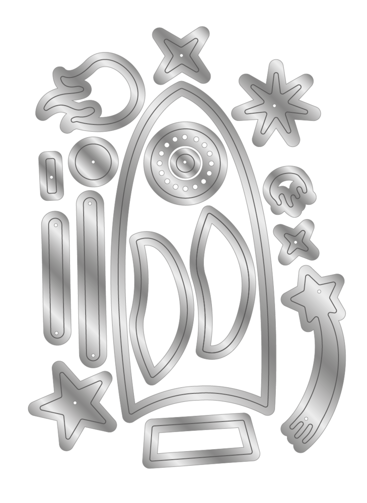Crafter's Companion Little Adventurer Metal Die Set Space Traveller (CC-MD-SPTR)