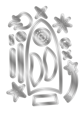 Crafter's Companion Little Adventurer Metal Die Set Space Traveller (CC-MD-SPTR)