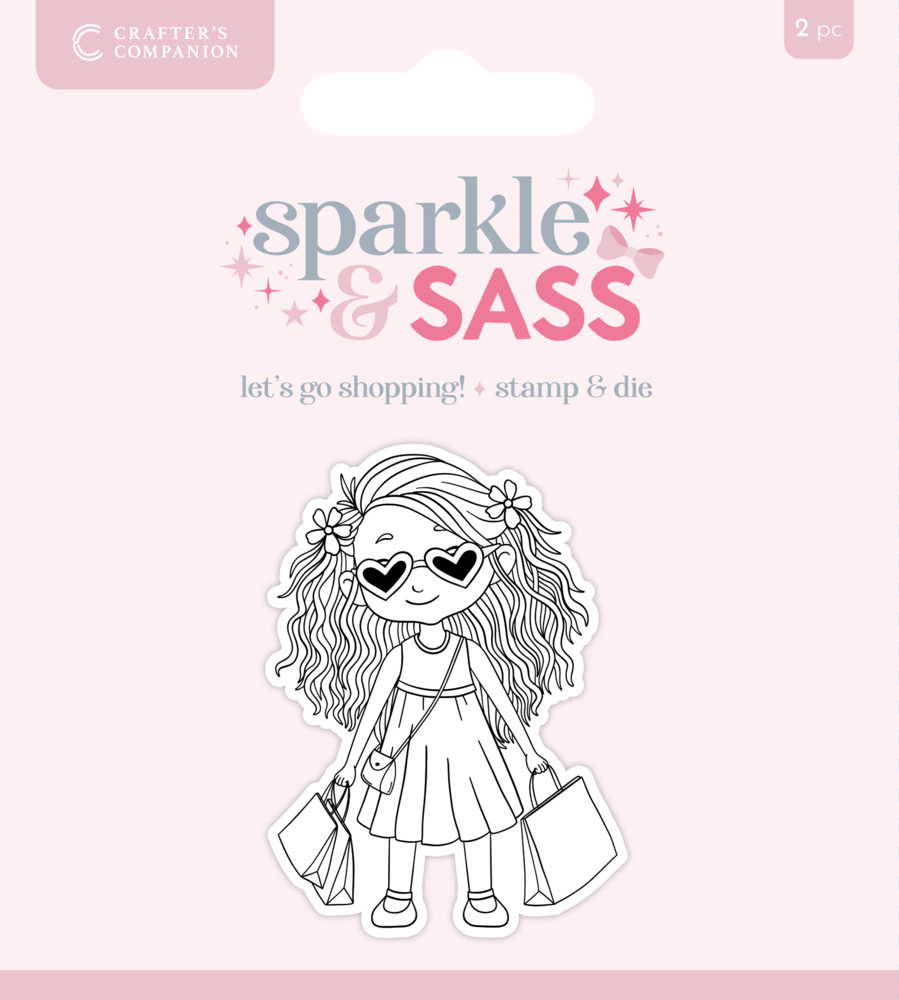 Crafter's Companion Sparkle and Sass Stamp & Die Let's go Shopping! (CC-STD-LGSH) Crafter's Companion Sparkle and Sass Stamp & Die Let's go Shopping! (CC-STD-LGSH)