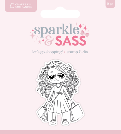 Crafter's Companion Sparkle and Sass Stamp & Die Let's go Shopping! (CC-STD-LGSH) Crafter's Companion Sparkle and Sass Stamp & Die Let's go Shopping! (CC-STD-LGSH)