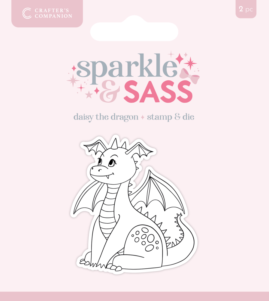 Crafter's Companion Sparkle and Sass Stamp & Die Daisy the Dragon (CC-STD-DADR)