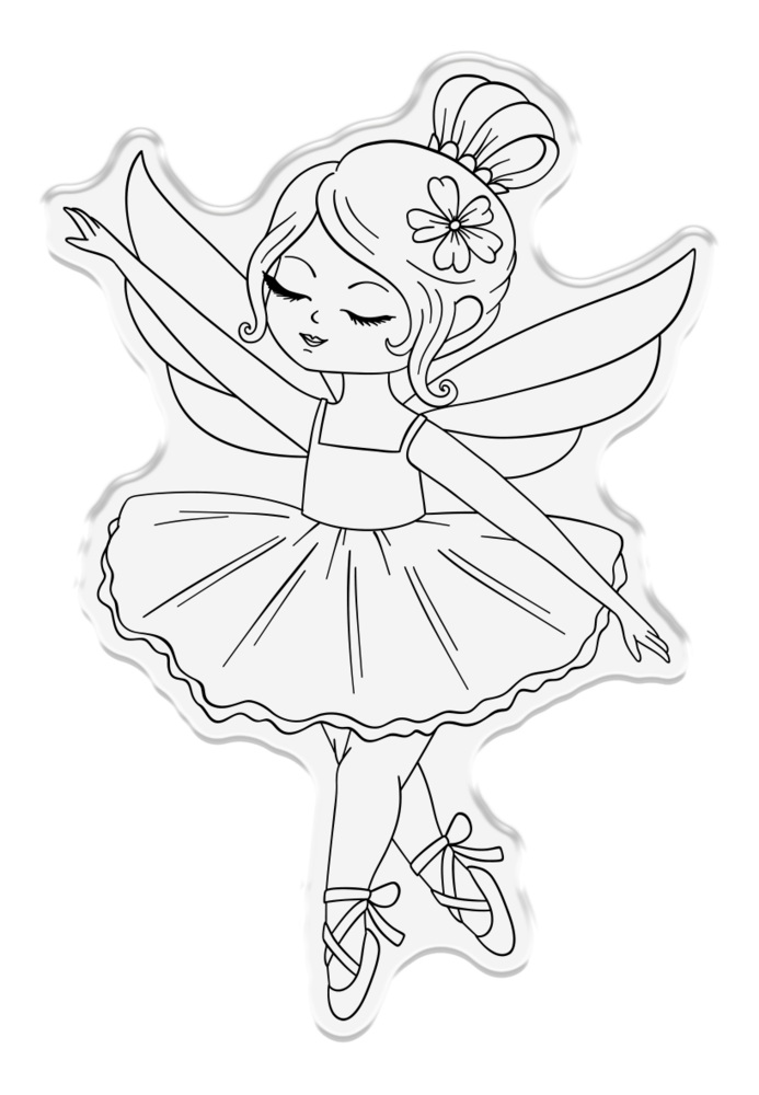 Crafter's Companion Sparkle and Sass Stamp & Die Ballerina Fairy (CC-STD-BAFA)