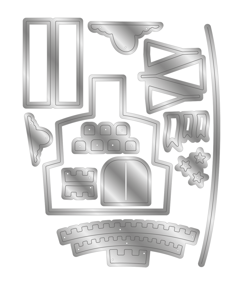 Crafter's Companion Sparkle and Sass Metal Die Set Fairyland Dream Castle (CC-MD-FDCA) Crafter's Companion Sparkle and Sass Metal Die Set Fairyland Dream Castle (CC-MD-FDCA)