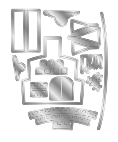 Crafter's Companion Sparkle and Sass Metal Die Set Fairyland Dream Castle (CC-MD-FDCA) Crafter's Companion Sparkle and Sass Metal Die Set Fairyland Dream Castle (CC-MD-FDCA)