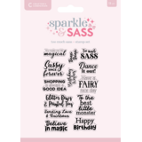 Crafter's Companion Sparkle and Sass Clear Acrylic Stamp Set Too Much Sass Sentiments (CC-CA-ST-TMSS)