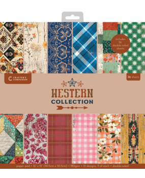 Crafter's Companion Western Collection 12x12 Inch Paper Pad (WC-PAD12)