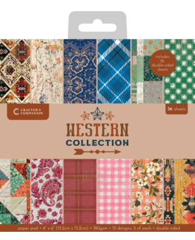 Crafter's Companion Western Collection 6x6 Inch Paper Pad (WC-PAD6)