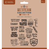 Crafter's Companion Western Collection Clear Acrylic Stamp Rootin' Tootin' (WC-CA-ST-ROTO)