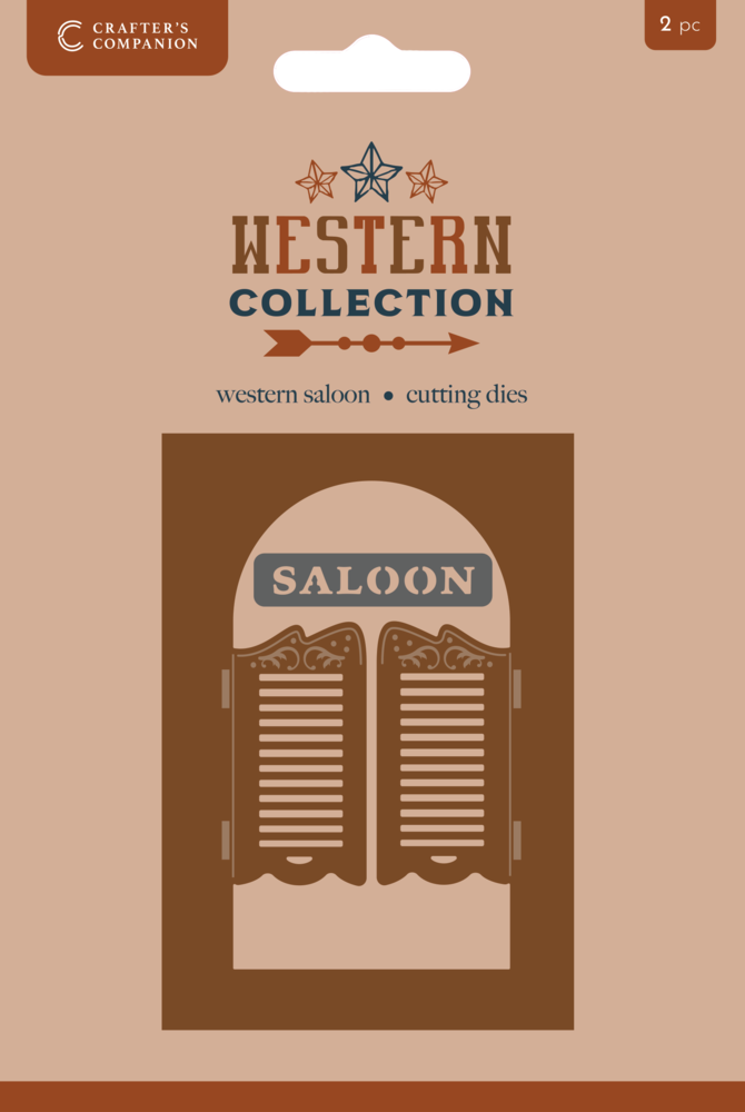 Crafter's Companion Western Collection Metal Die Create-a-Card Western Saloon (WC-MD-CAD-WESL)